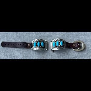 Stunning Native American Genuine Sterling Silver & Turquoise Apple Watch Bands